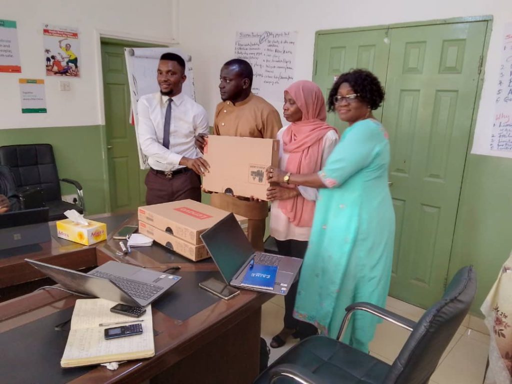 Both Ends Believing (BEB) donated Laptops to MoGCSW