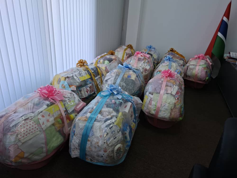 Handover of baby hampers